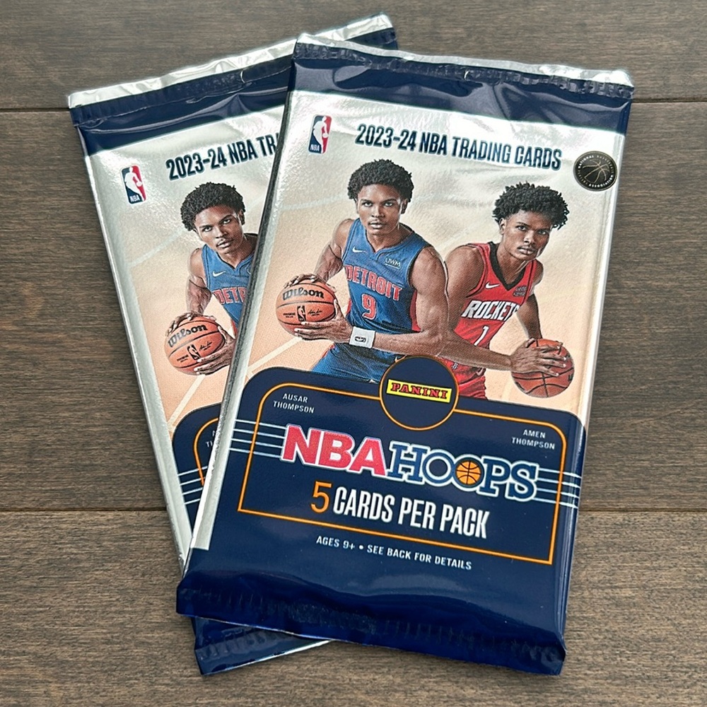 2023-24 NBA Hoops Trading Cards, Basketball, Panini Sports Cards, 2 Packs